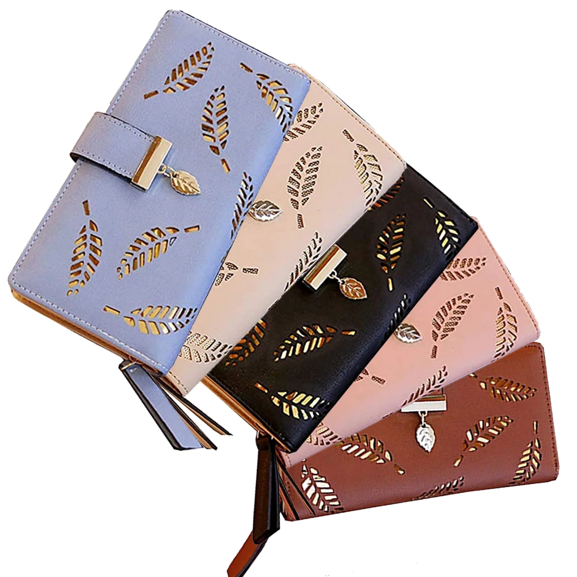 Women Bifold Wallet Leather Clutch Card Holder Purse Lady Long Handbag