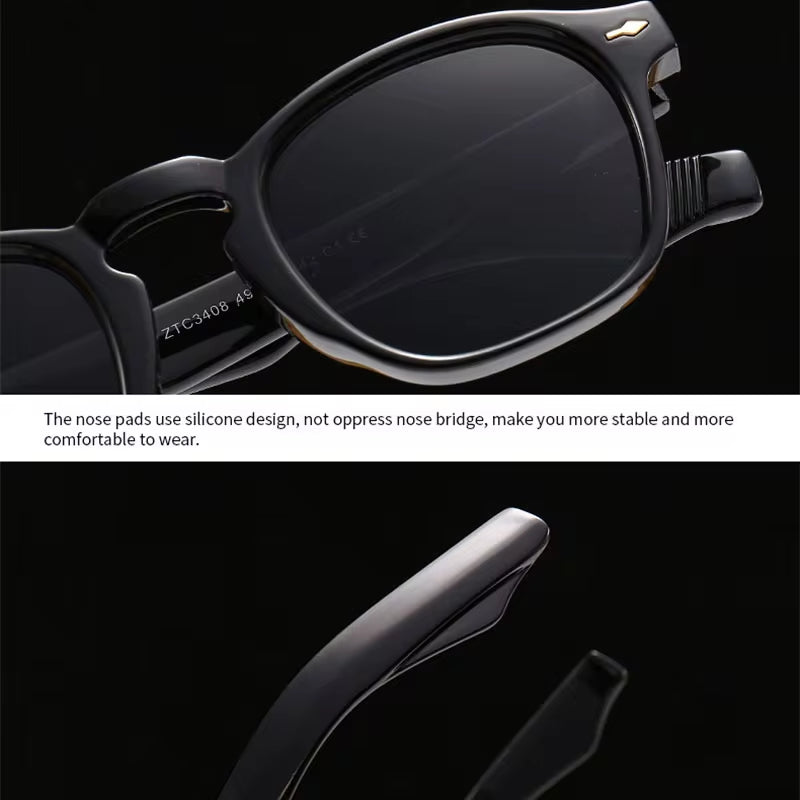 Retro Women round Sunglasses Fashion Punk Rivets Gradient Shades UV400 Sunglass Men Brand Designer Sun Glasses