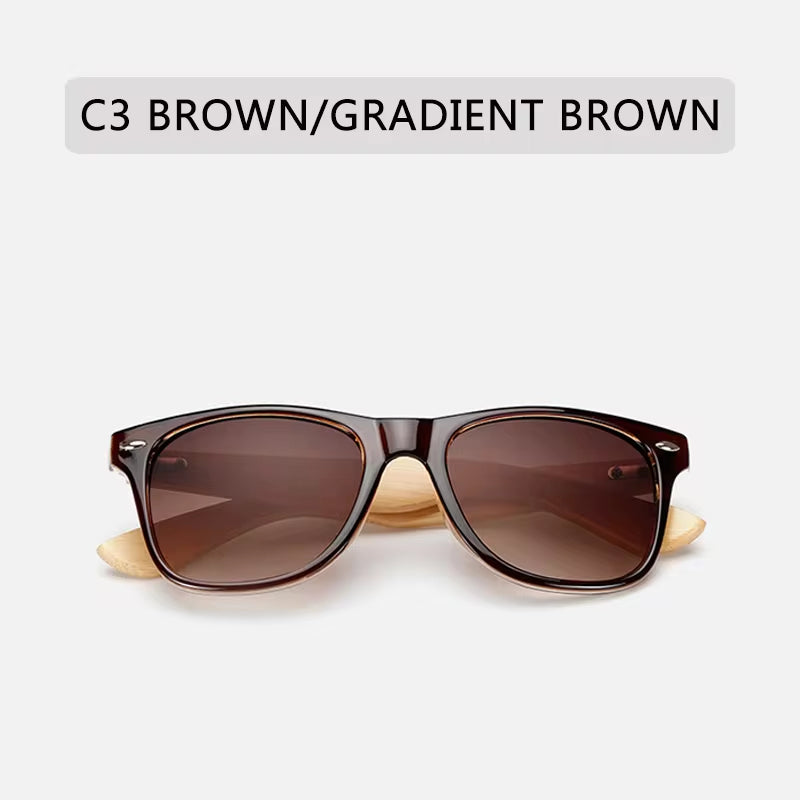 New Bamboo Sunglasses Female Wooden Sunglasses Brand Designer Mirror Original Sunglasses Gafas De Sol De